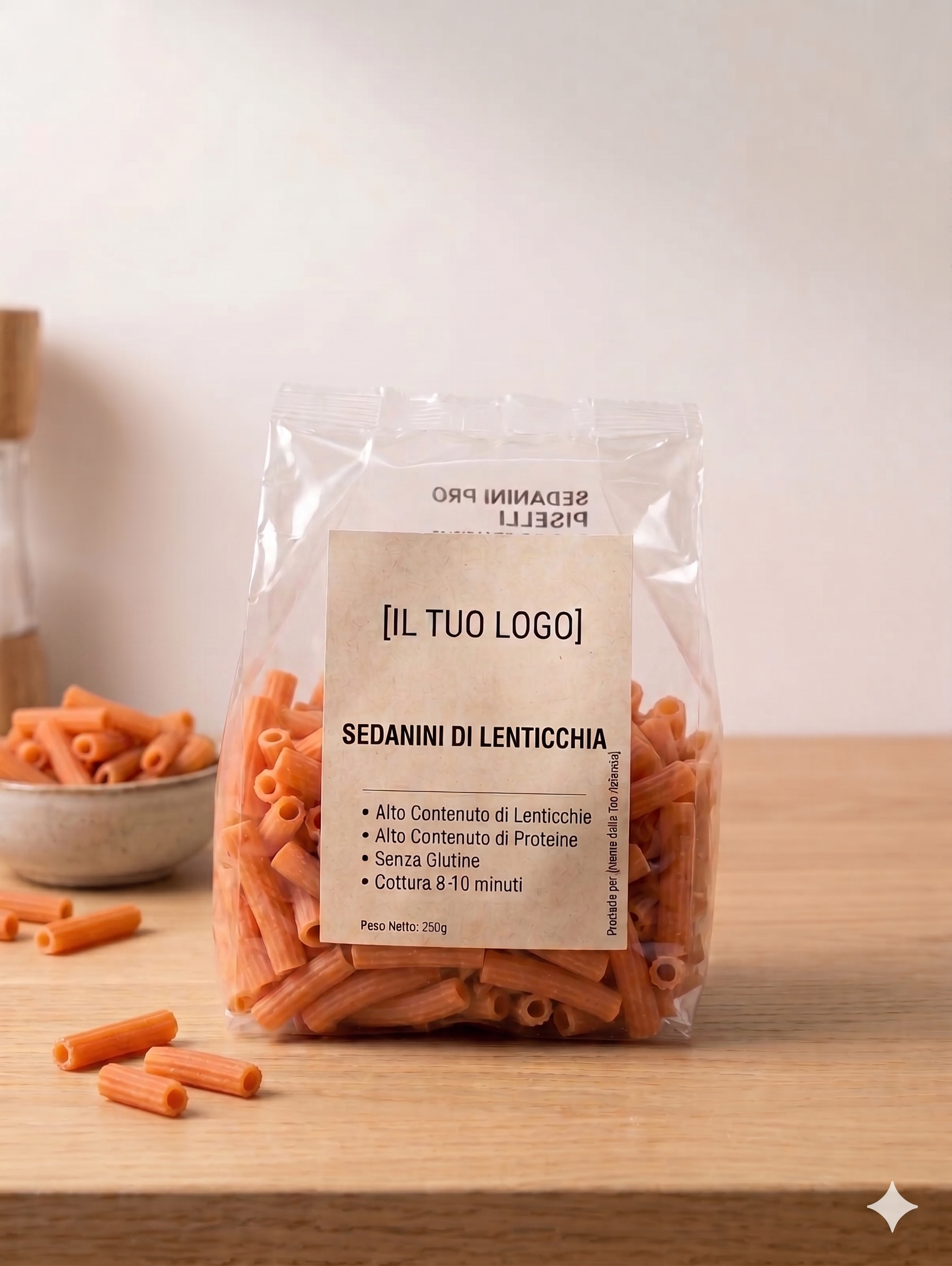 Sedanini PRO23 Lenticchie – versione Private Label personalizzabile