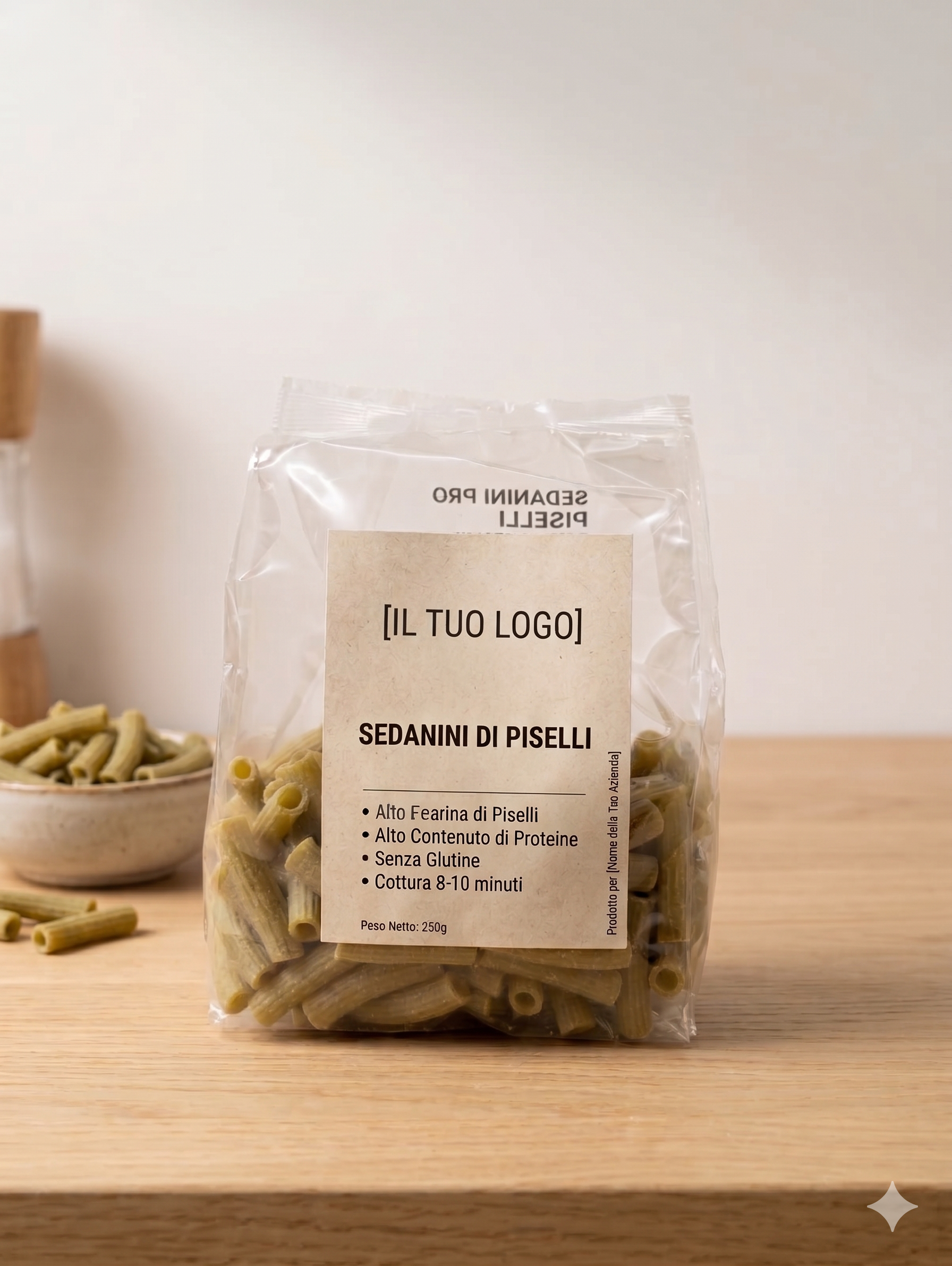 Sedanini PRO23 Piselli – versione Private Label personalizzabile