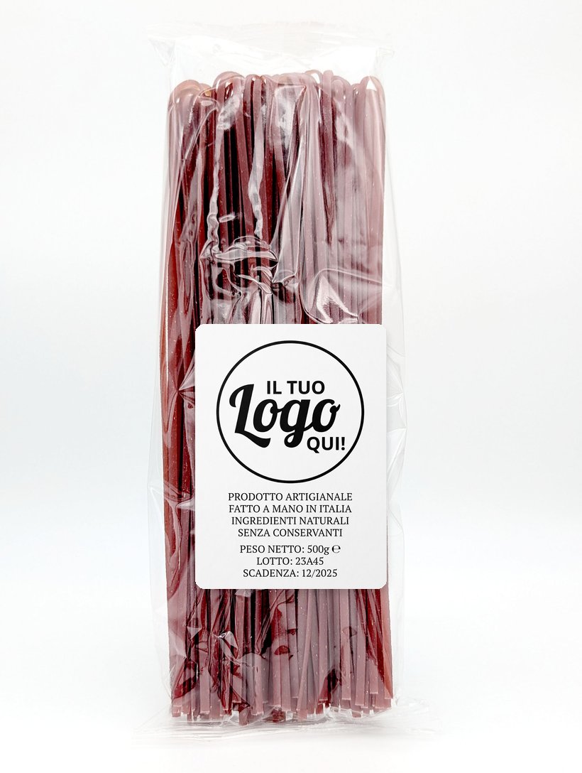 Linguine al Vino Rosso Suma con la tua etichetta personalizzata