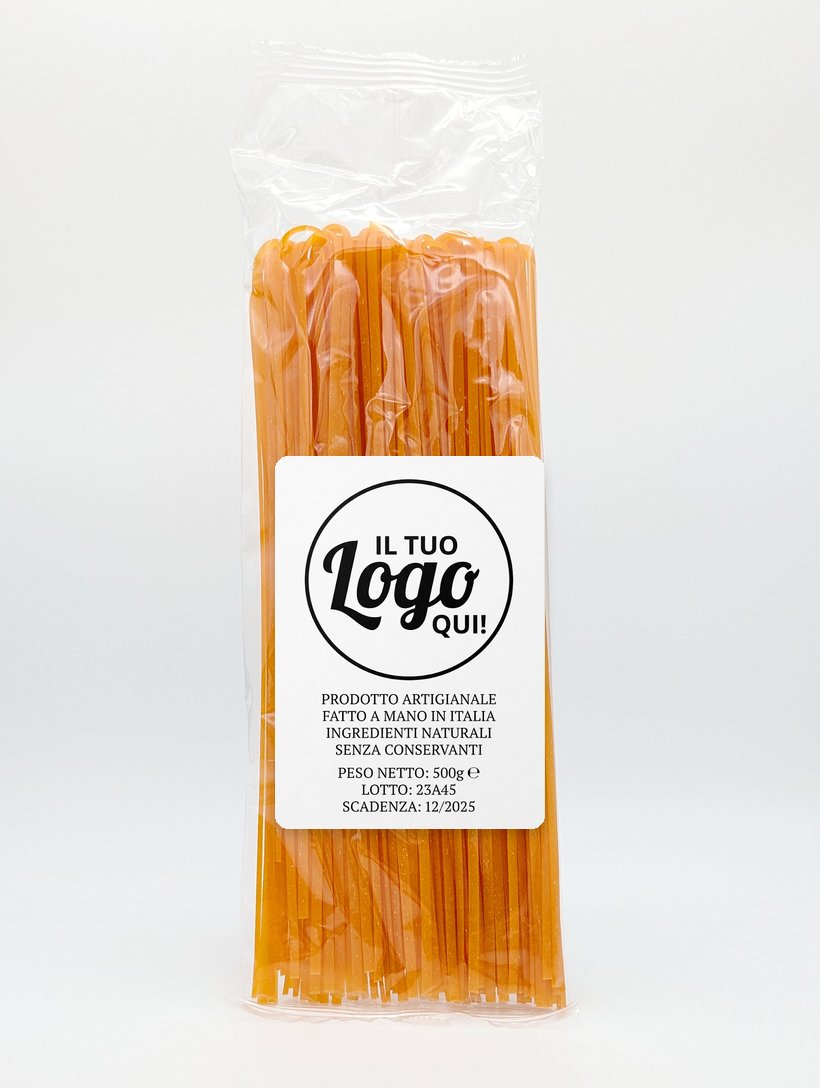 Linguine all'Arancia Suma con la tua etichetta personalizzata