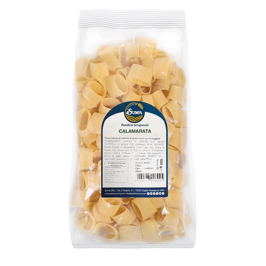 Calamarata – Pasta Secca di Semola di Grano Duro Trafilata al Bronzo