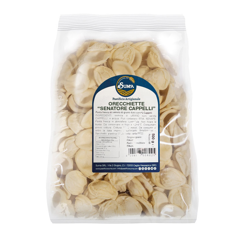 Orecchiette Senatore Cappelli – Pasta Secca di Semola di Grano Duro Senatore Cappelli